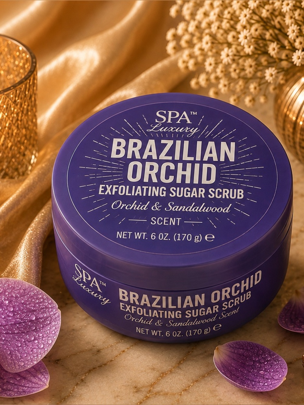 Spa Luxury Brazilian Orchid Exfoliating Sugar Scrub